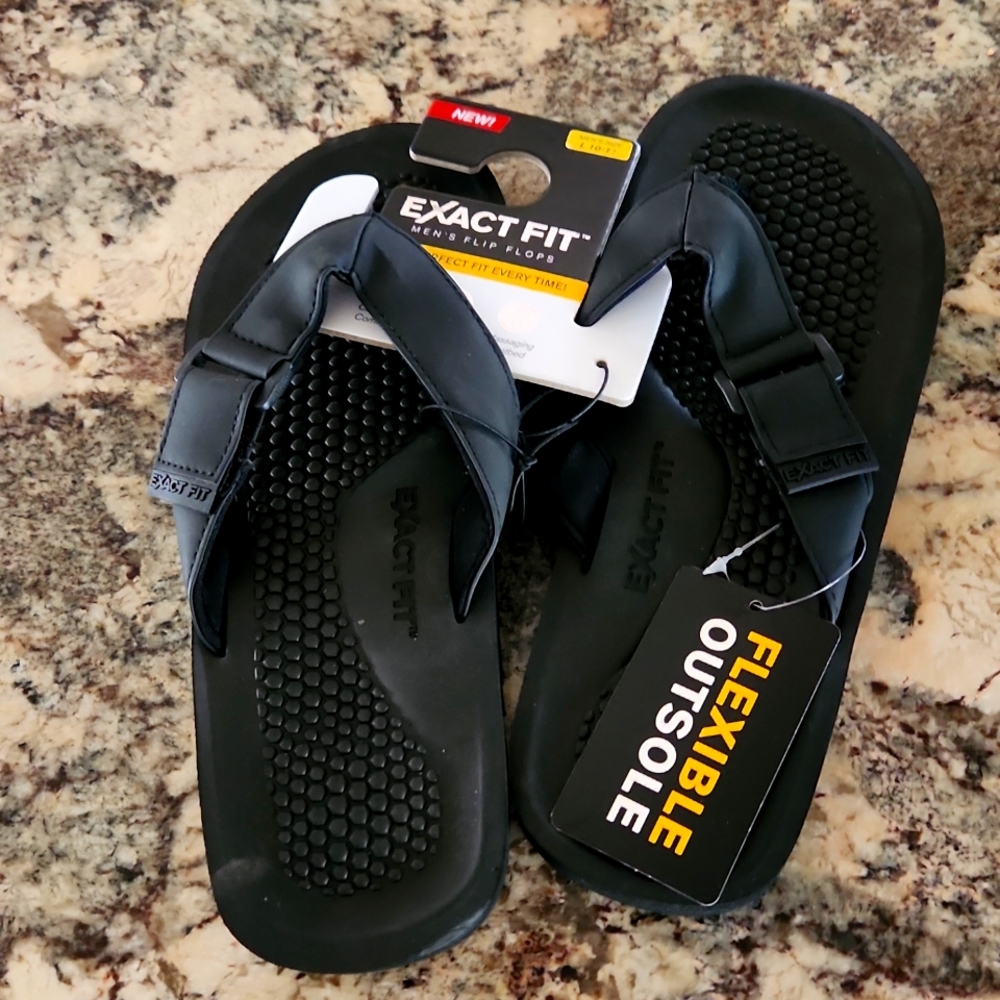 Flip flops black for men size L 10-11